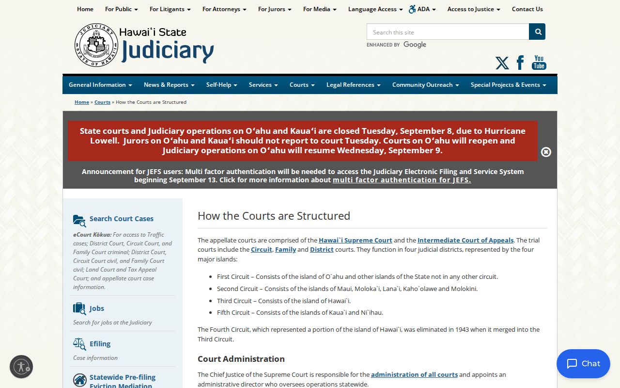 Hawaii County warrant records and Hawaiʻi court structure